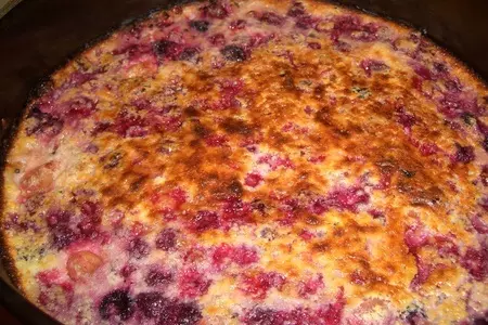 Орехово-овсяной пирог с ягодами: шаг 9