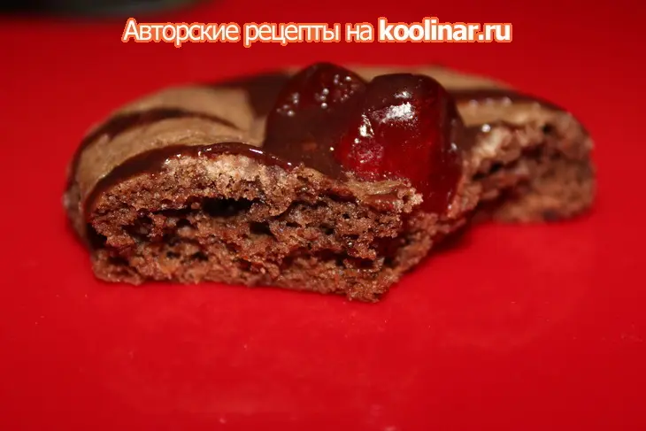 Шоколадное печенье с сушеной вишней: шаг 4