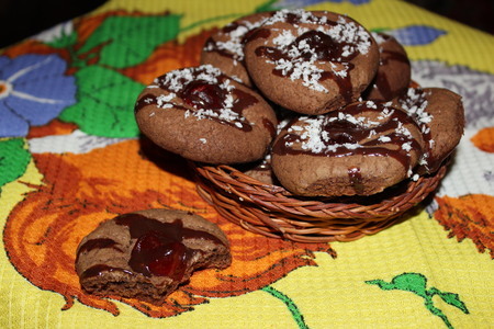 Шоколадное печенье с сушеной вишней: шаг 5