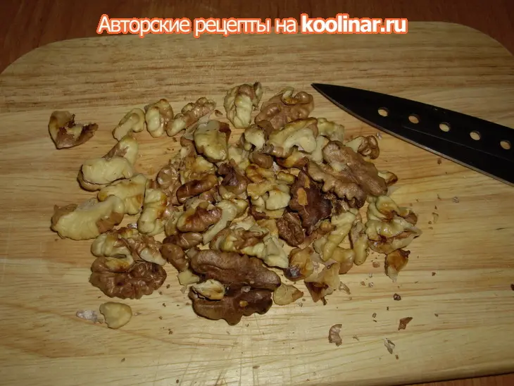 Блинный салат с копчёной курицей: шаг 3