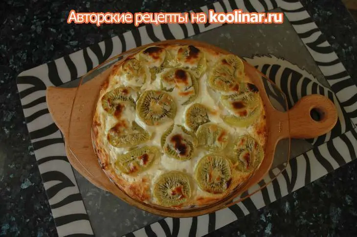 Творожная запеканка с киви: шаг 4