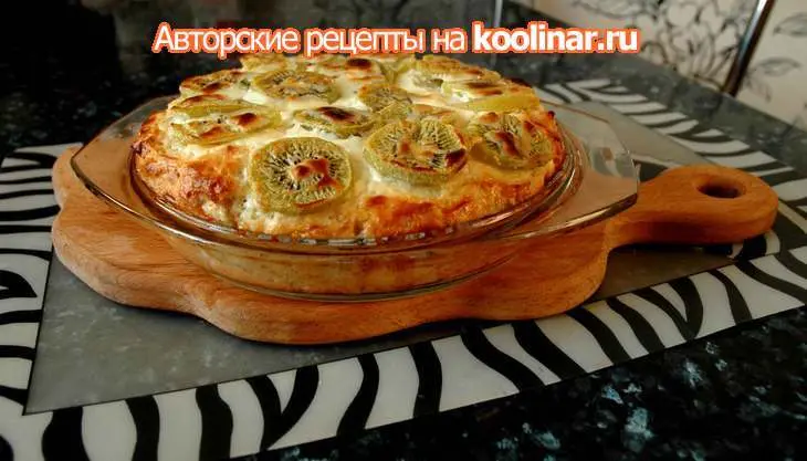 Творожная запеканка с киви: шаг 5