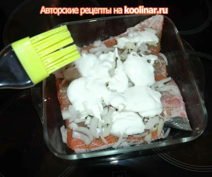 Семга запеченная в йогурте.: шаг 2