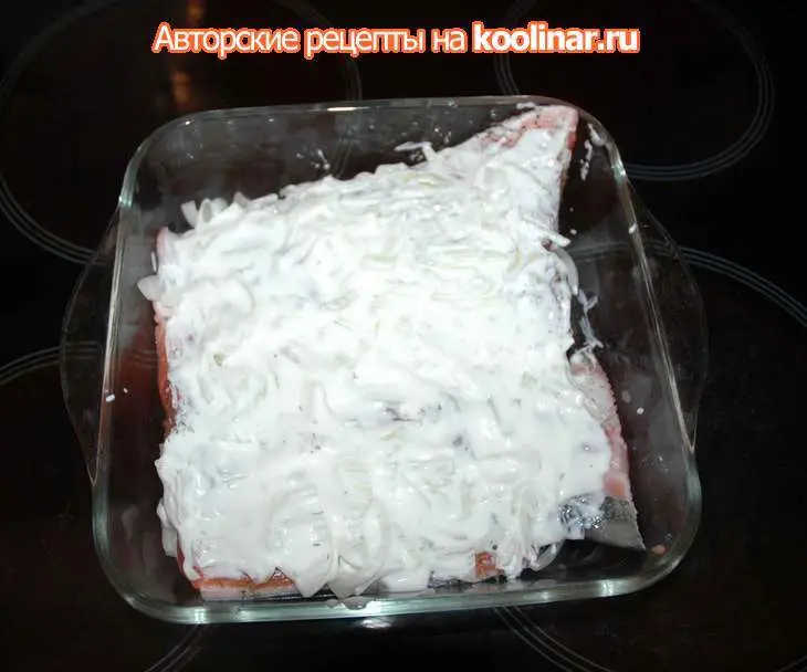 Семга запеченная в йогурте.: шаг 3