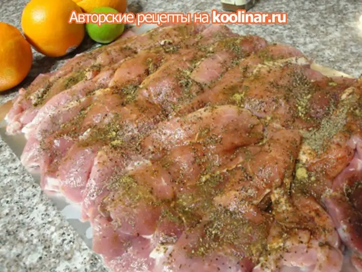 Свинья в апельсинах и на гриле: шаг 2