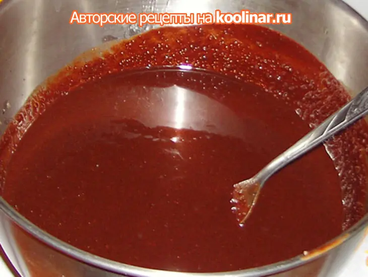 Брауни с маскарпоне и ганашем: шаг 4