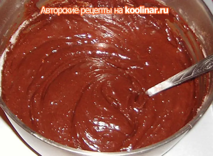 Брауни с маскарпоне и ганашем: шаг 8