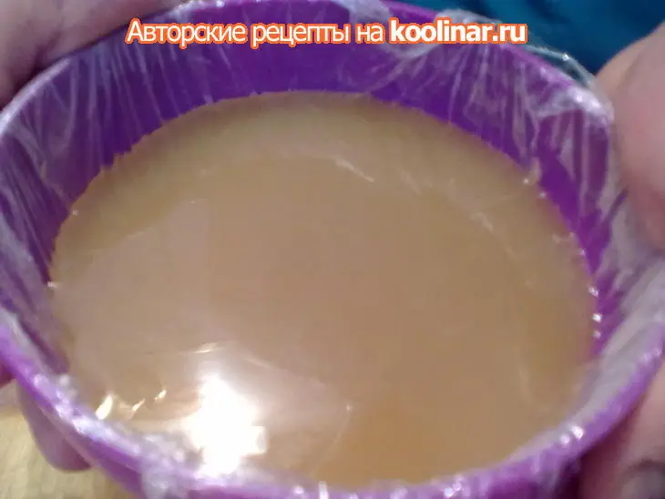 Закуска из сельди с горчично-яблочным желе: шаг 3