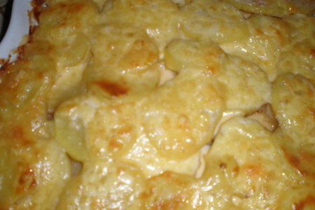 Свинина, запеченая  с тыквой и картофелем под соусом бешамель: шаг 9
