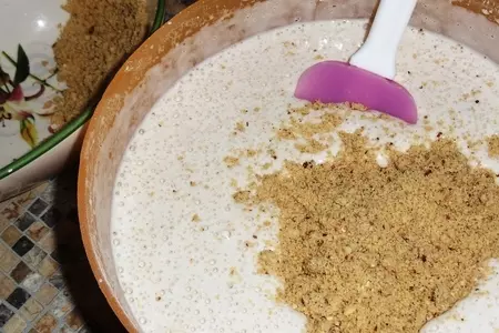 Шахматный торт с орехами и шоколадом: шаг 2