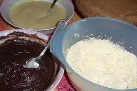 Шахматный торт с орехами и шоколадом: шаг 4