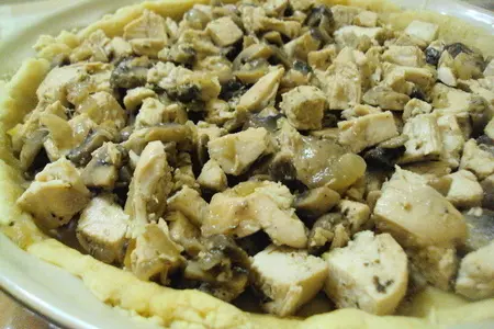 Тарт с курицей и грибами.: шаг 2