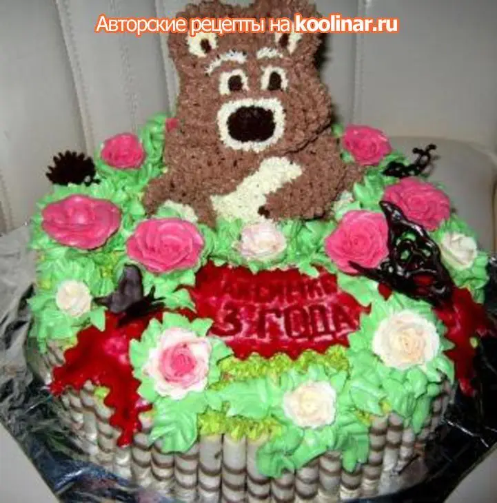 Торт "мишка": шаг 24