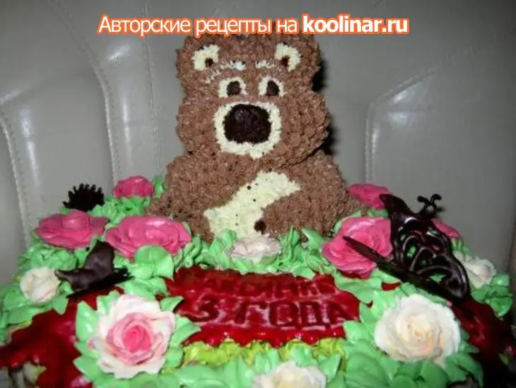 Торт "мишка": шаг 25