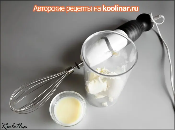 Шоколадно-коньячный мусс с сырным кремом и пряной вишней "зимний вечер".: шаг 9