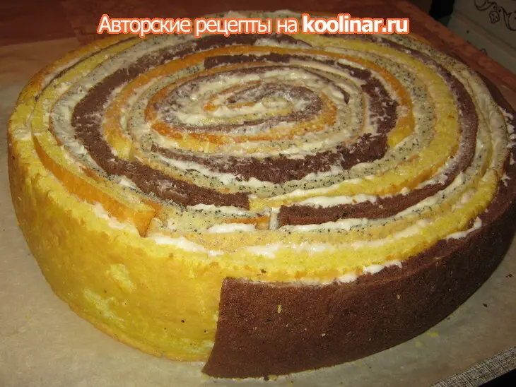 Большой крученый торт: шаг 13