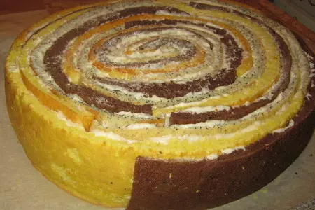 Большой крученый торт: шаг 13