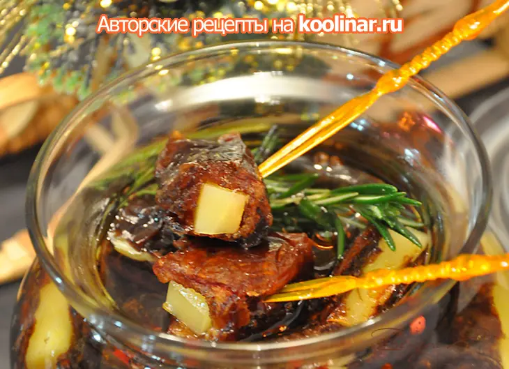 Маринованные финики, фаршированные сыром (отличная закуска к вину для праздничного стола): шаг 2