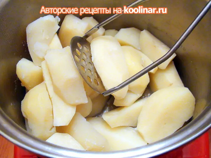 Ароматное картофельное пюре с кинзой и чесноком для ирис.: шаг 2