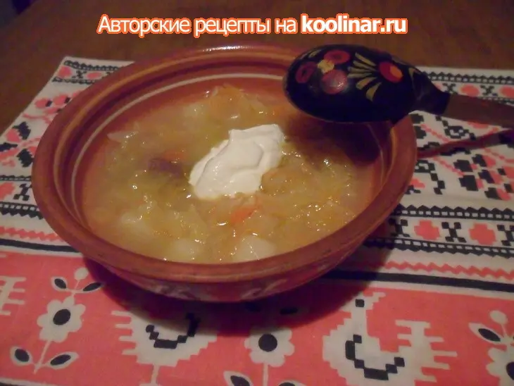 Щи из квашеной капусты с картофелем "отцовские": шаг 7