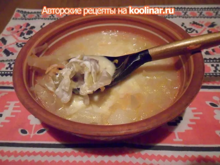 Щи из квашеной капусты с картофелем "отцовские": шаг 8