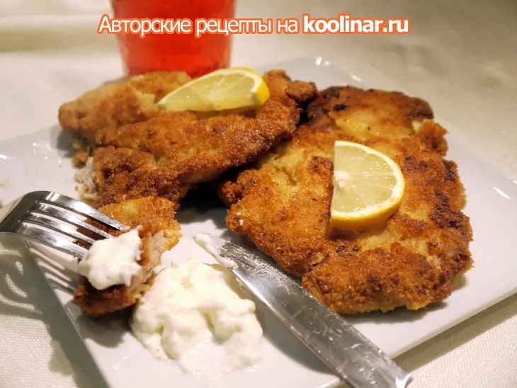 Шницель в маринаде из сливочного хрена: шаг 4