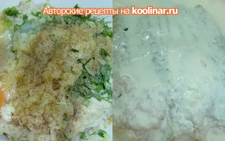 Пестрые рыбно - сливочные котлеты, невероятно нежные: шаг 4