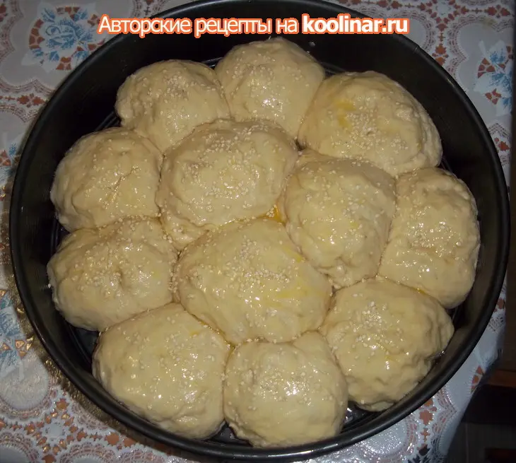 Молочный картофельный хлеб с кунжутом: шаг 4