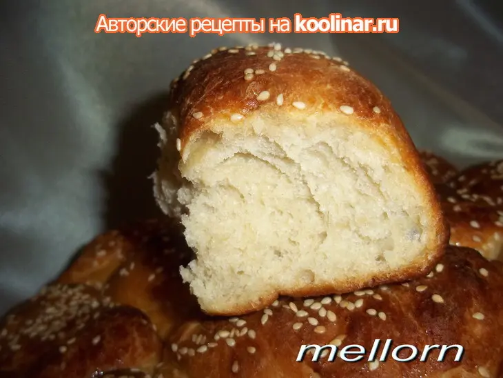 Молочный картофельный хлеб с кунжутом: шаг 5