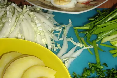 Восточный овощной салат с вкуснейшим арахисовым соусом: шаг 5