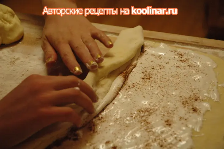 Розочки с корицей для школьной вечеринки: шаг 3
