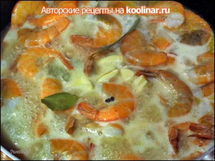 Креветки фламбе новогодние «жизнь удалась!»: шаг 8