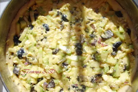 Киш с кабачками и маслинами: шаг 11