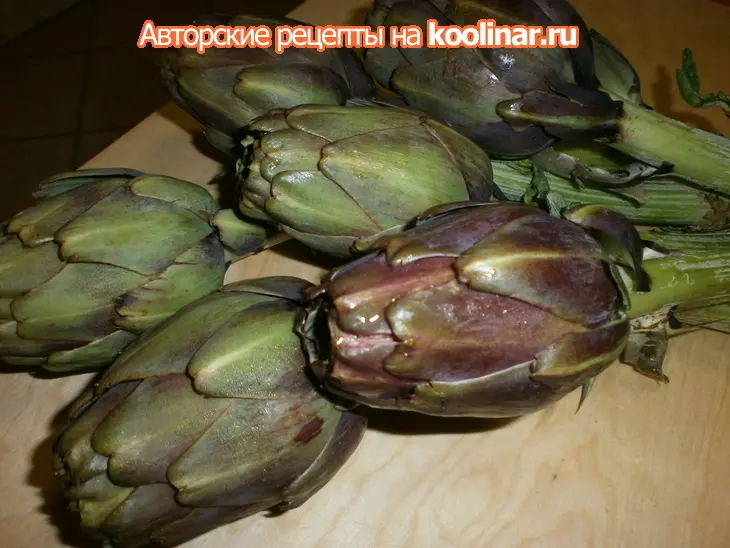 Гарнир из артишоков.: шаг 1