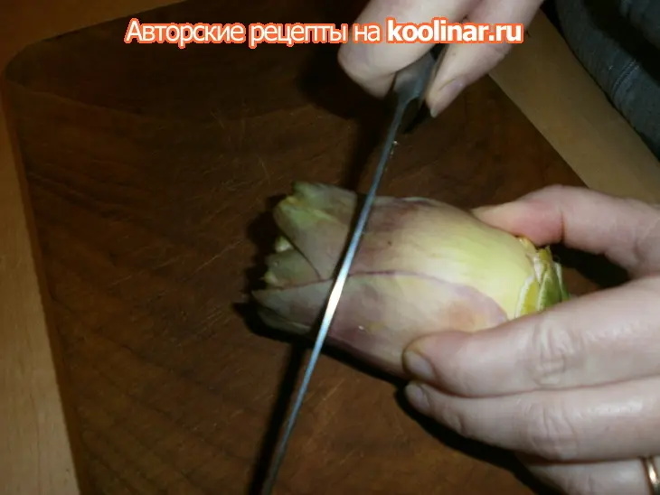 Гарнир из артишоков.: шаг 3