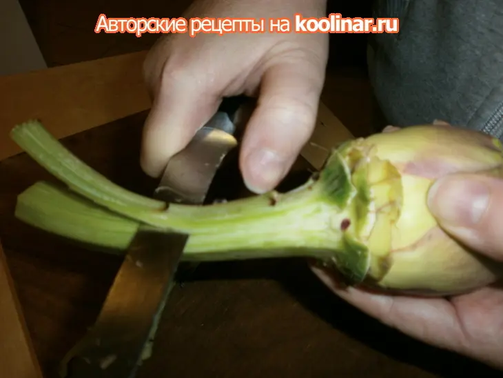 Гарнир из артишоков.: шаг 4