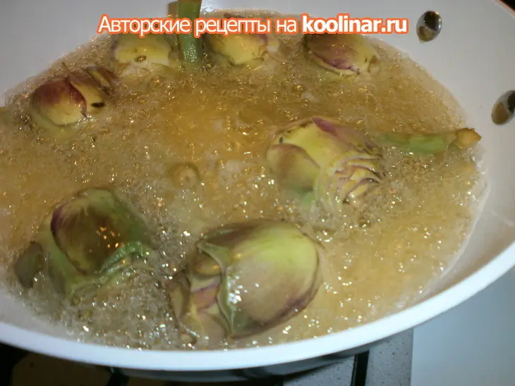 Гарнир из артишоков.: шаг 8