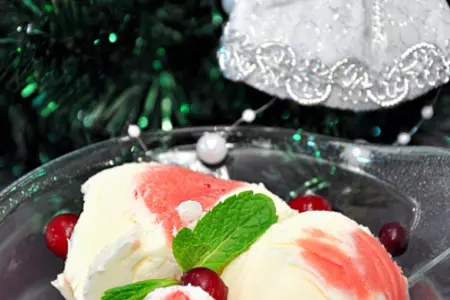 Мороженое пломбир с клюквенным курдом.: шаг 9