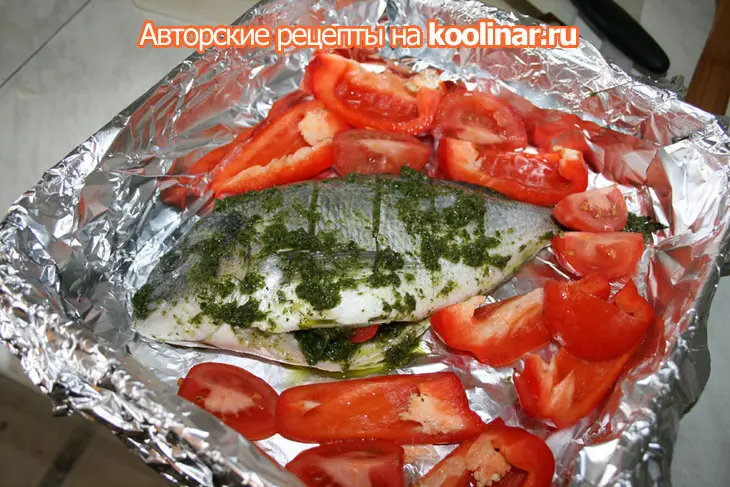 Дорадо с травами: шаг 2