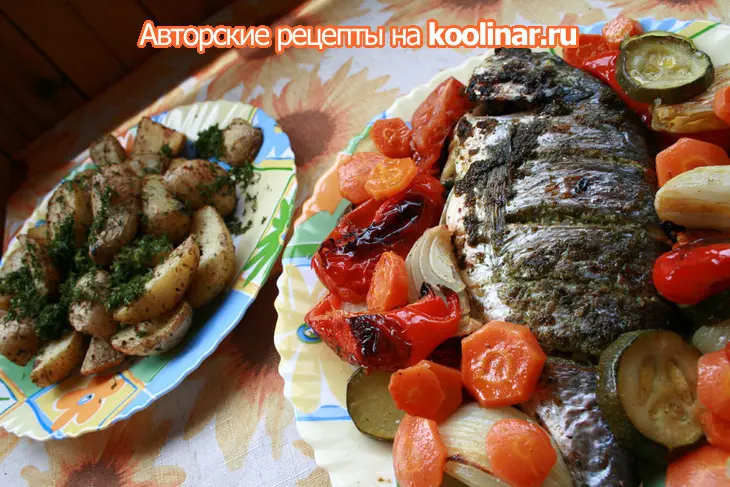 Дорадо с травами: шаг 3