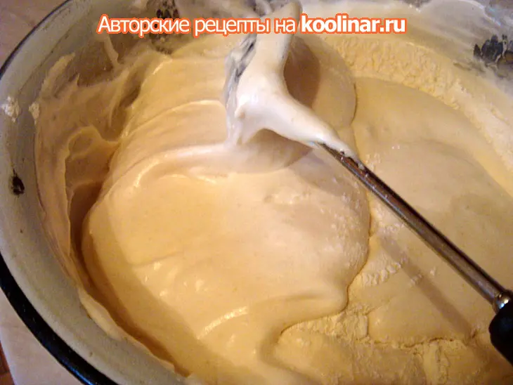Бисквитный торт "искушение адама": шаг 1