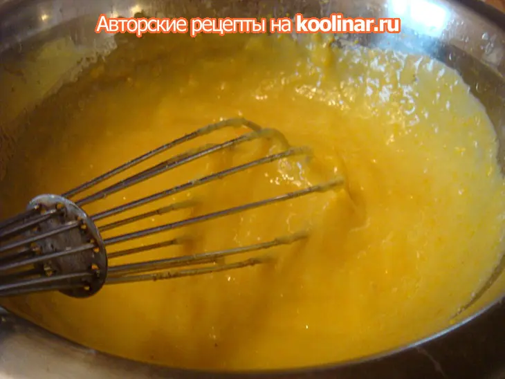 Бисквитный торт "искушение адама": шаг 3