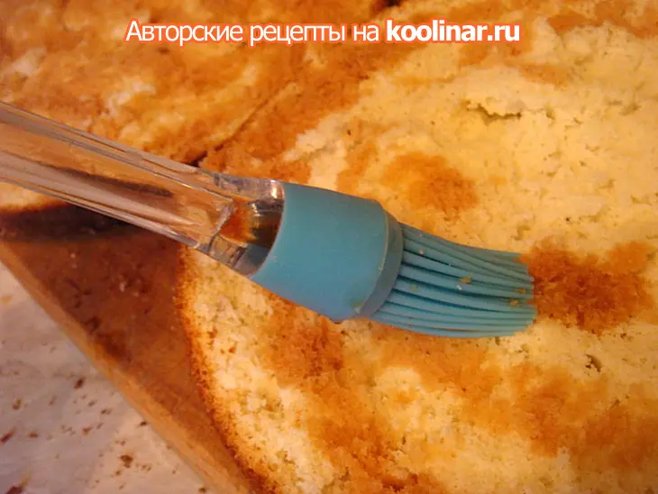 Бисквитный торт "искушение адама": шаг 4