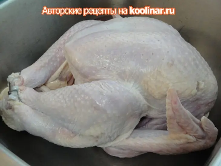 Индейка приготовленная при низких температурах: шаг 1