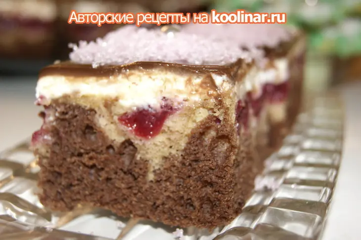 Рождественский вишнёвый пирог: шаг 6