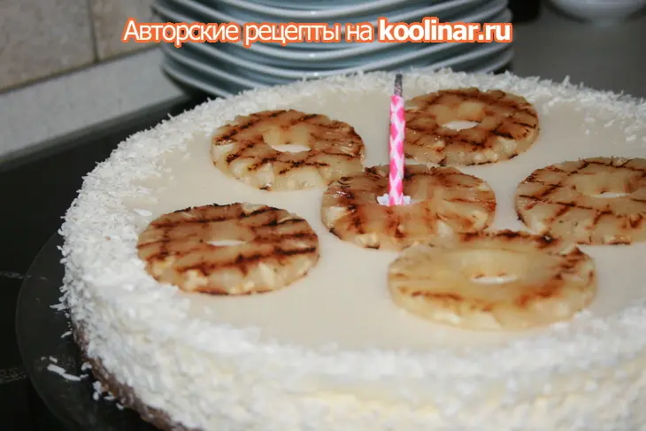 Чизкейк "pina colada": шаг 2
