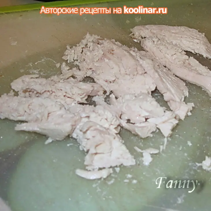 Салат из курицы с сырным соусом: шаг 5