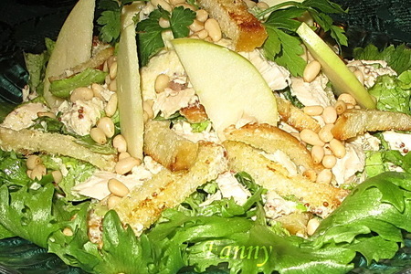 Салат из курицы с сырным соусом: шаг 7