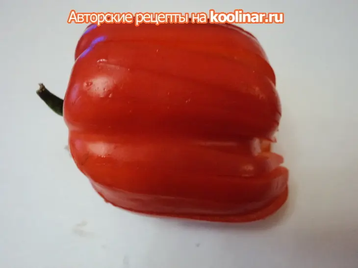 Тарталетки с творожным кремом и красной рыбой, и цветок из перца для ларисы laralaram: шаг 3