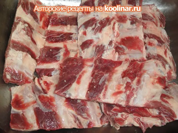 Рёбра под острым соусом: шаг 1